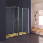 KD8005-1 Large Shower Unit Double Hinged Line-shape Bathroom Glass Door