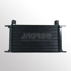 Universal 19 Row AN10 Engine Transmission 248mm Oil Cooler black