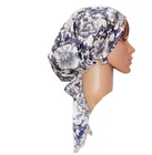 custom print silk hair sleep cap, satin bonnet manufacturer