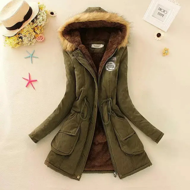 2019 New Fashion Plus Size Thick Ladies Winter Coats Warm Outwear Casual Solid Fur Collar Parkas Women Jackets, 16 colors to choose 
2019 New Fashion Plus Size Thick Ladies Winter Coats Warm Outwear Casual Solid Fur Collar Parkas Women Jackets, 16 colors to choose