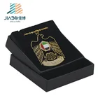 2018 years New design 999 goldplating etching UAE eagle metal charms bookmark Necklace with gift box