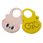 Easily Wipes Clean FDA Food Grade Soft Waterproof Silicone Baby Bib