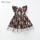 2019 summer custom your design cotton lace princess baby girls dresses