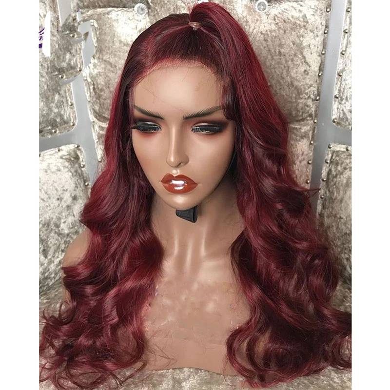 99j Burgundy Body Wave Lace Frontal Human Hair Wigs natual color Red Wine Lace Front Wigs with Baby Hair
99j Burgundy Body Wave Lace Frontal Human Hair Wigs natual color Red Wine Lace Front Wigs with Baby Hair