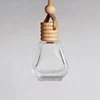 wooden lid small portable travel parfum bottle 10ml hang strap bottle
