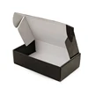 Custom T Shirt Paper Packaging Gift Boxes Black Apparel Corrugated Boxes Packaging Inkjet Printer