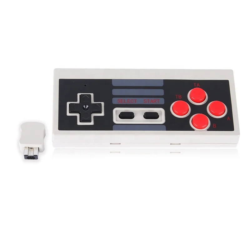 Wholesale Wireless Game Controller for N-E-S Classic Edition Gamepad for N-E-S Mini Button Controller With Wrireless Receiver, Black grey
Wholesale Wireless Game Controller for N-E-S Classic Edition Gamepad for N-E-S Mini Button Controller With Wrireless Receiver, Black grey