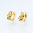 2018 fashion magnetic charm leaves jewelry metal hoop for women