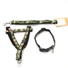 OEM service camo harness dog puppy collar and leash combo set