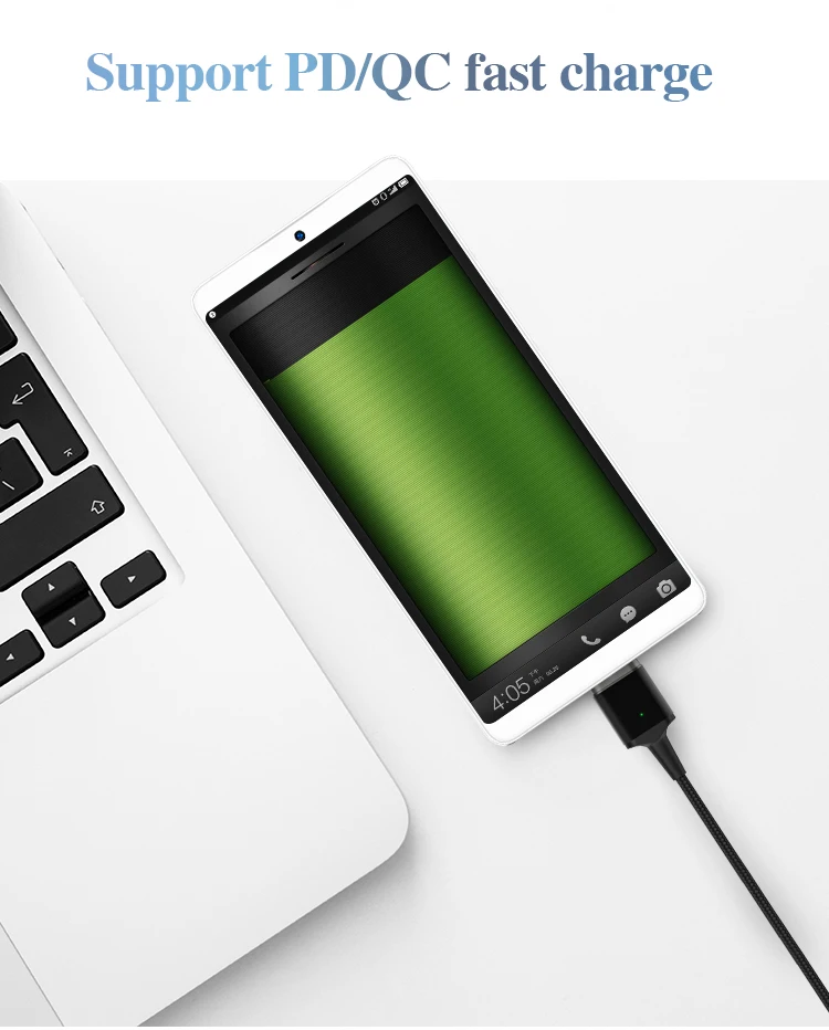 High quality fast charging magnetic usb cable 3 in 1 type c micro usb cable - ANKUX.COM