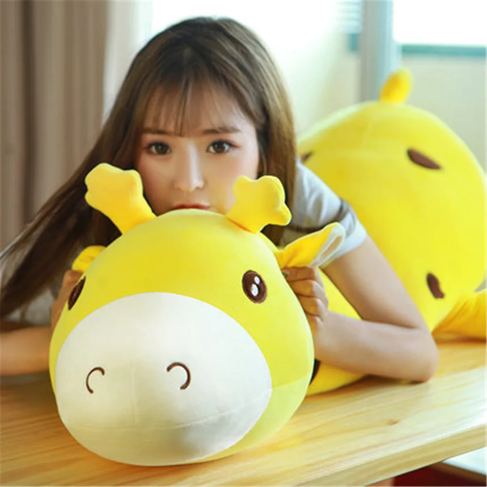 Fancytrader Big Huge Lovely Giraffe Pillow Toys Cuddly Giant Yellow Blue Pink Giraffe Animals Doll 4 Sizes 1