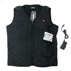 7.4v motorcycle hunting women's rechargeable battery electric usb winter heated vest jacket for men