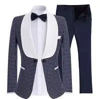 

2019 groom tuxedo excellent men's wedding evening dress high quality men's formal business dance party set (jacket + pants)