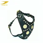 Hand make factory price quality luxury leather custom dog harness