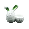 White Easter Bunny Porcelain Egg Cup
