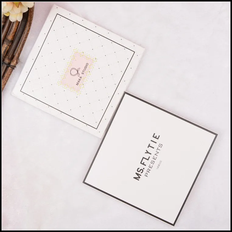 white kraft fancy paper string tie gift folding envelope with