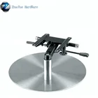 Stainless steel metal swivel chair leg round swivel chair base supplier