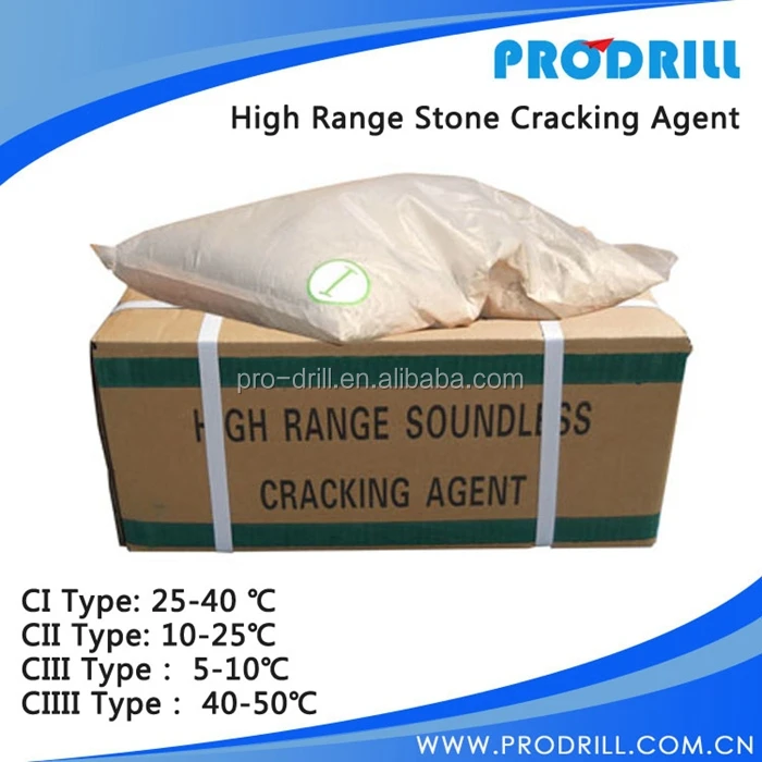 C3 type Quality High Range Soundless Cracking Agent , Non Explosive Demolition Agent