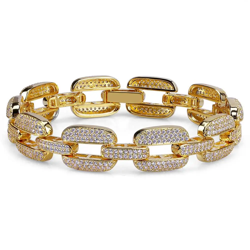 Hip Hop Bracelets Gold Silver AAA Cubic Zirconia Micro Paved All Iced Out Bling CZ Stones Bracelet, Golden , silver
Hip Hop Bracelets Gold Silver AAA Cubic Zirconia Micro Paved All Iced Out Bling CZ Stones Bracelet, Golden , silver