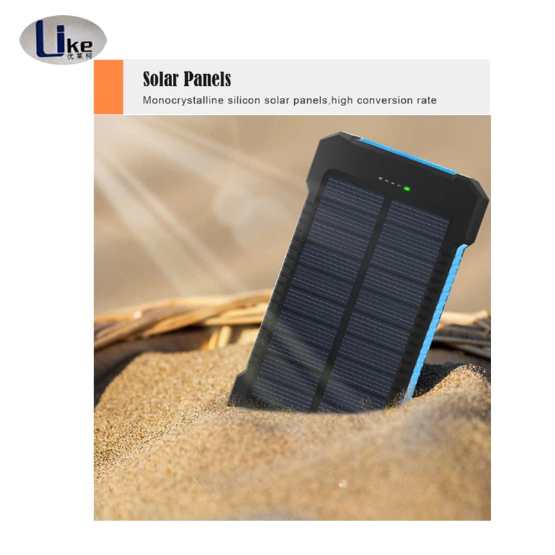 New Products 2018 Dual USB Port Waterproof Solar Power Bank New 10000mAh Power Bank - ANKUX.COM