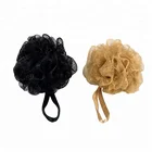 Factory price custom exfoliate body colorful mesh simple design bath sponge