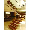 Fancy stairway handrail/ Wooden glass stair