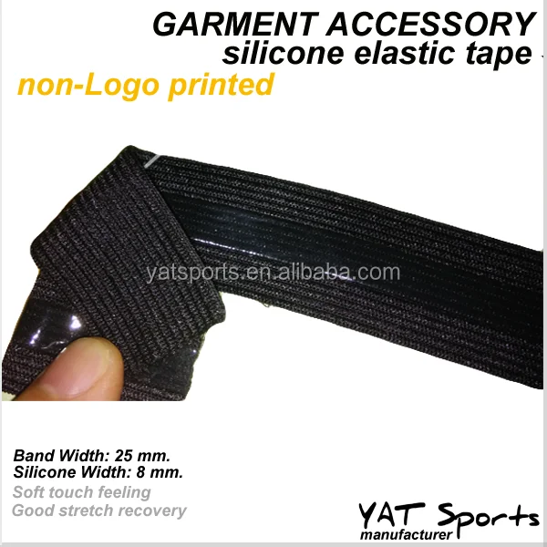 25mm Silicone gripper tape Garments accessories Non-slip logo Printed Silicone Elastic Tape
25mm Silicone gripper tape Garments accessories Non-slip logo Printed Silicone Elastic Tape