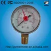 2 inch 50mm plastic case low cost water manometer pressure gauge 6 bar