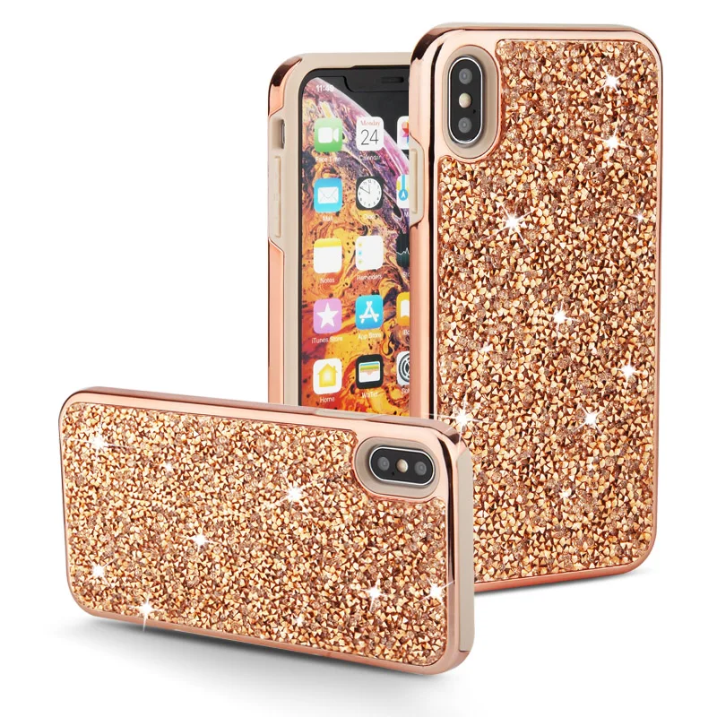 Premium Bling 2 in 1 Luxury Diamond Rhinestone Glitter Phone Case For iPhone XR XS MAX X 8 7 6, Black;rose gold;pink;blue;purple;gold;silver
Premium Bling 2 in 1 Luxury Diamond Rhinestone Glitter Phone Case For iPhone XR XS MAX X 8 7 6, Black;rose gold;pink;blue;purple;gold;silver