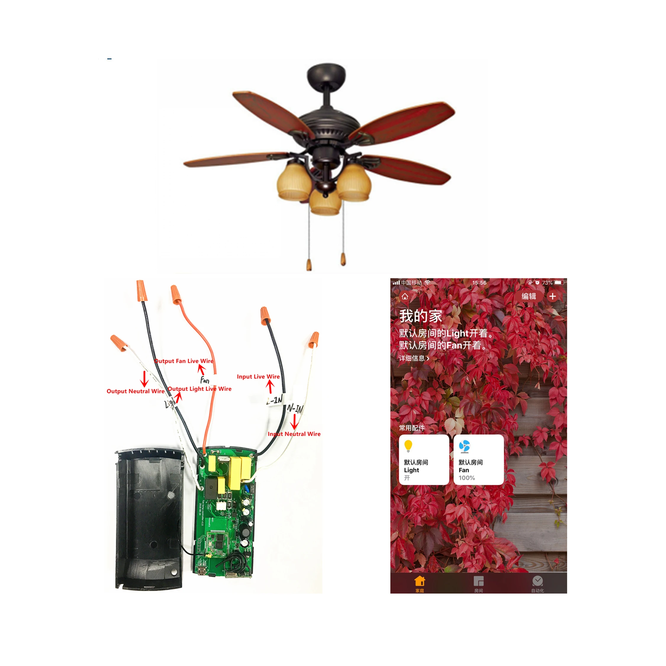 Intelligent Wifi Bldc Brushless Dc Motor Driver Ceiling Fan Controller Pcba Circuit Control Board Support Siri Buy Bldc Dc Motor Pcba Ceiling Fan