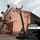 Adult Portable Basketball Equipment with Removable HDPE Base Adjustable Backboard Spring Rim
