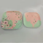 Beautiful Generous Bamboo Melamine Dinner Plates Cheap Bamboo Fiber Plate