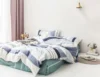 Stripe Cotton Bed Sheet and Duvet Cover Bedding Set with Customized Items and Size