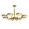 Handmade chandelier illuminate your home modern american style chandeliers luxury lighting with brass and glass material