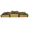 Decorative modern wpc small and large outdoor garden patio vegetable or flower planter box