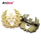 Soft enamel zinc alloy custom fancy metal safety pins for badge