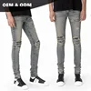 OEM high quality wholesale biker skinny mens ripped china jeans mens cloths