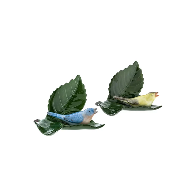 blue bird design decorate table giftware porcelain figurines