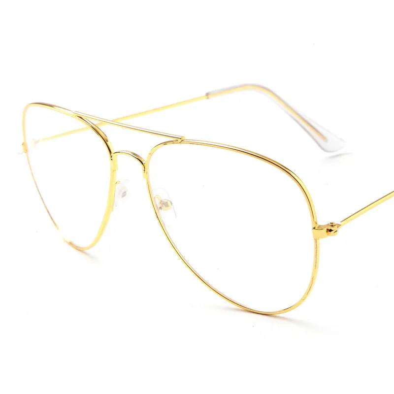 Gold Frame Sunglasses Female Classic Eyeglasses Transparent Clear Lens Optical Women Men glasses Pilot Style
Gold Frame Sunglasses Female Classic Eyeglasses Transparent Clear Lens Optical Women Men glasses Pilot Style