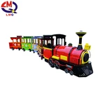 Amusement park electric trackless diesel train locomotive