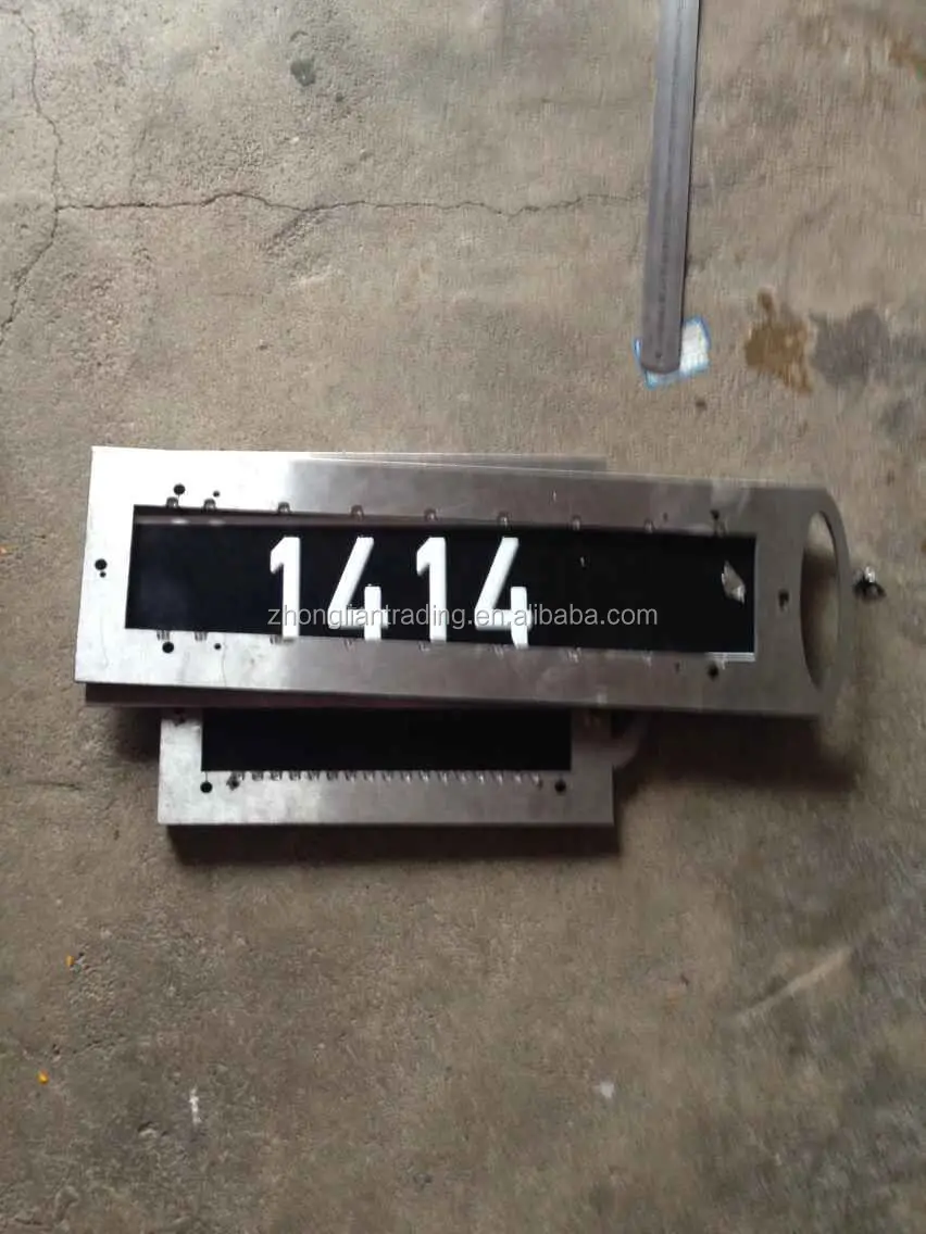 China factory aluminum sheet metal car number plate