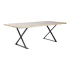Home Furniture Table Iron Alexandria-dining Table / Customized Modern Black Iron Dining Table