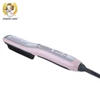 Professional LED display titanium personalized ionic flat iron hair straightener