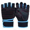 2018 New arrival color optional polyester half finger weightlifting gloves sports gym gloves