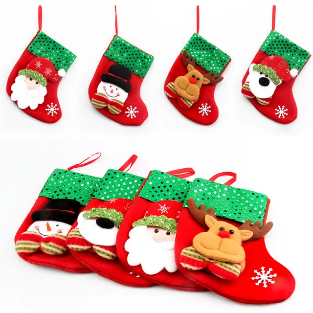 gift bag xmas tree hanging ornament christmas stockings santa