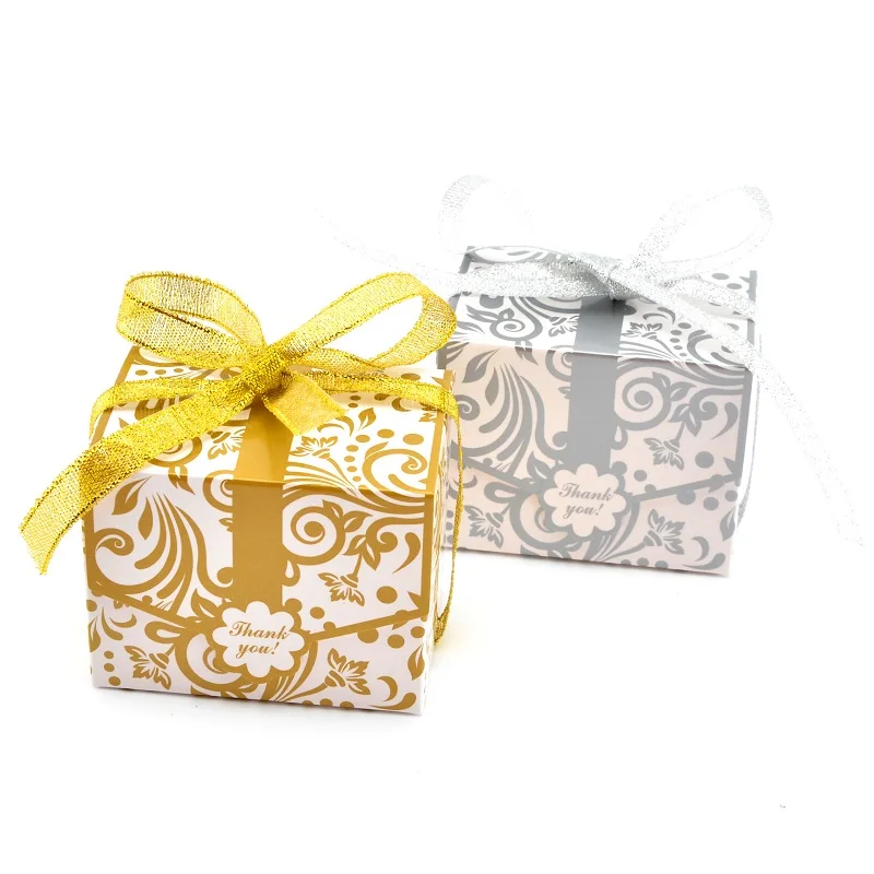 GoldSliver Candy Box Wedding Favors and Gifts Wedding Candy Box Wedding Decoration Birthday Party Supplies Packaging Boxes (5)