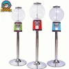 Mini coin operated automatic gashapon candy gumball vending machine