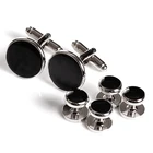 High Quality Metal Buttons Cufflinks and Studs Wholesale/retail Shirt studs men's accessories