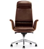 Classical synthetic leather ergonomic swivel with armrest office chair