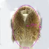 Luxury Autumn Winter Genuine Mixed color 100% Raccoon Fur collar for men